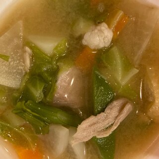 キャベツカレー豚汁